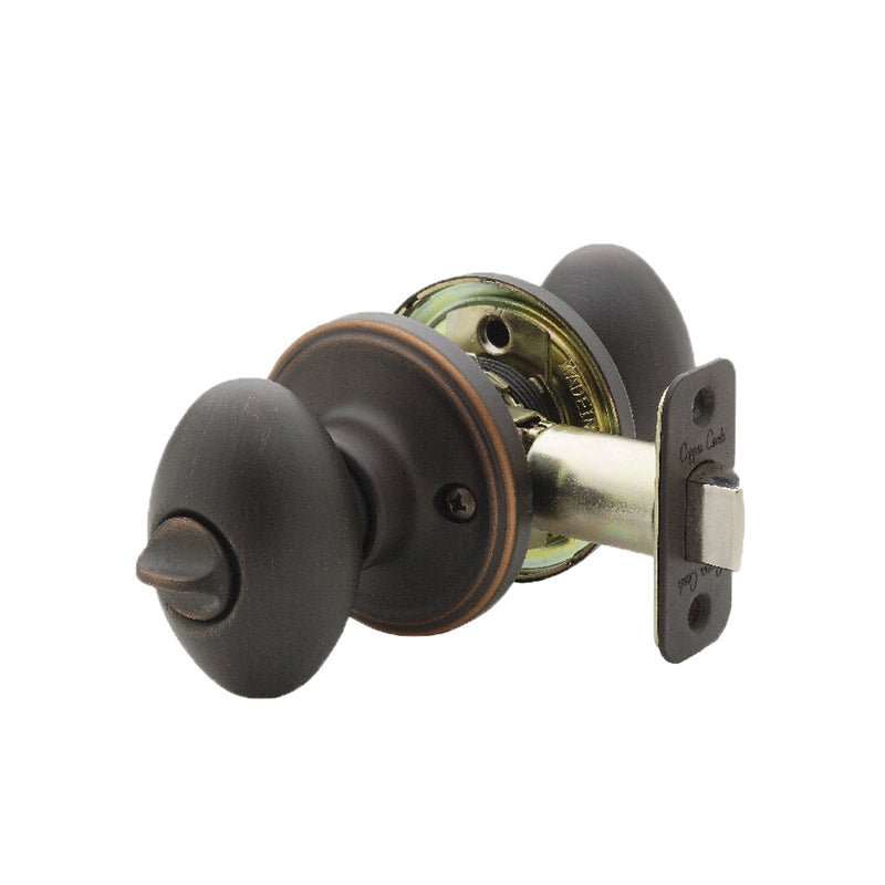 Copper Creek EK2030TB Egg Door Knob, Privacy Function, 1 Pack, in Tuscan Bronze 1 Count (Pack of 1)