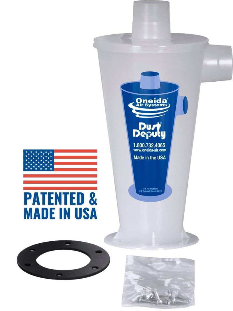 Oneida Air Systems Dust Deputy DIY Anti-Static Retrofit Cyclone Separator for Wet/Dry Shop Vacuums (DD DIY) The Dust Deputy Diy