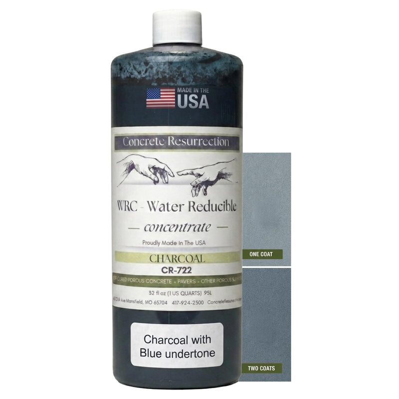 Cement Stain Concentrate - Blue Undertones (32 Ounce) Charcoal 32 ounce