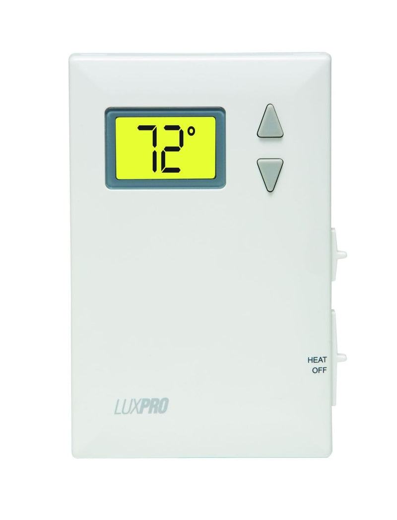 Lux Pro PSD010B Mechanical Non-Programmable Thermostat; 1 Heat Only; Without Fan; Batteries Included - NewNest Australia