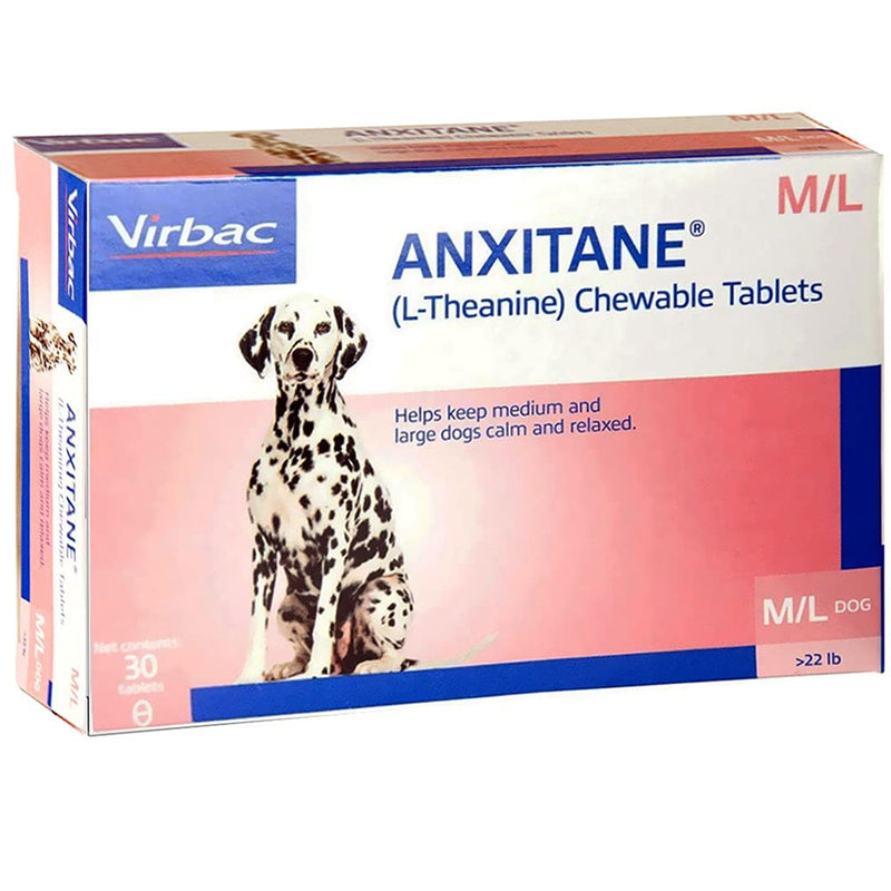 M & L (L-Theanine) Chewable Tablets, 30 Count - PawsPlanet Australia