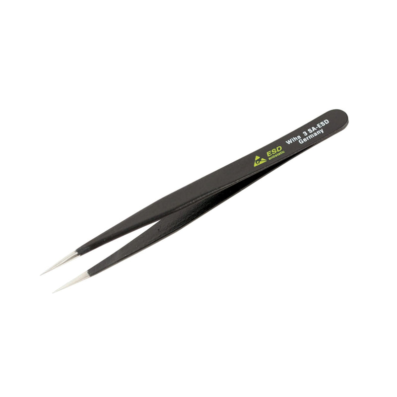 Wiha 44506 120mm Fine Points For Assembly Professional Quality ESD Tweezers