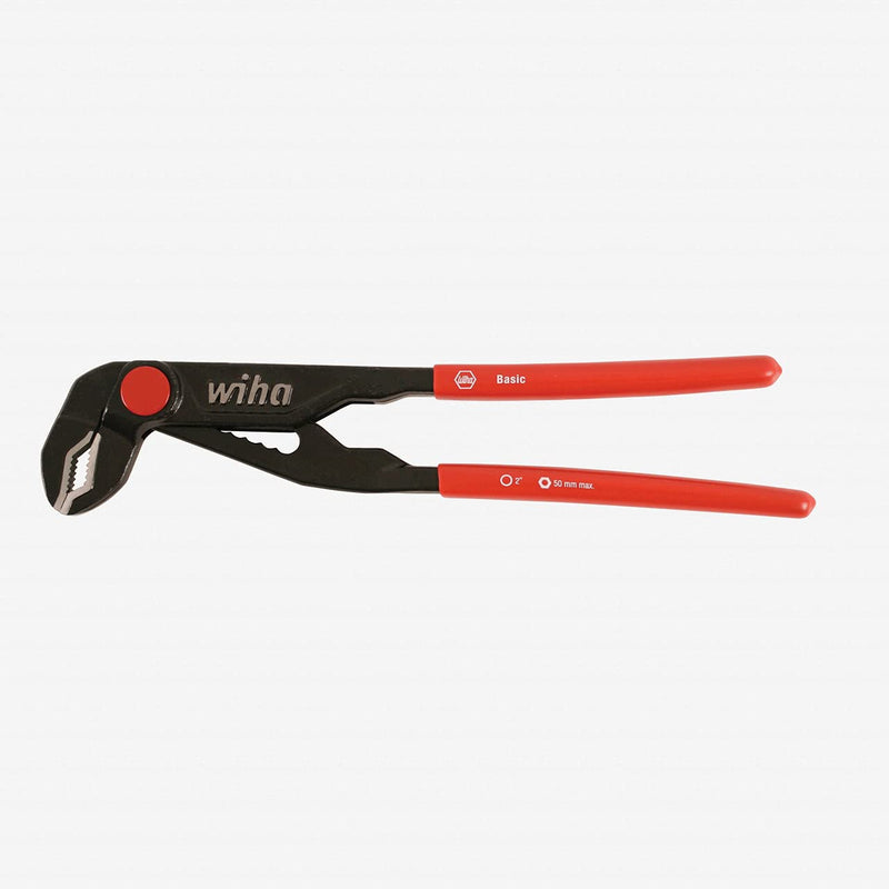 Wiha 32665 Push Button Adjustable Water Pump Pliers, 10-Inch