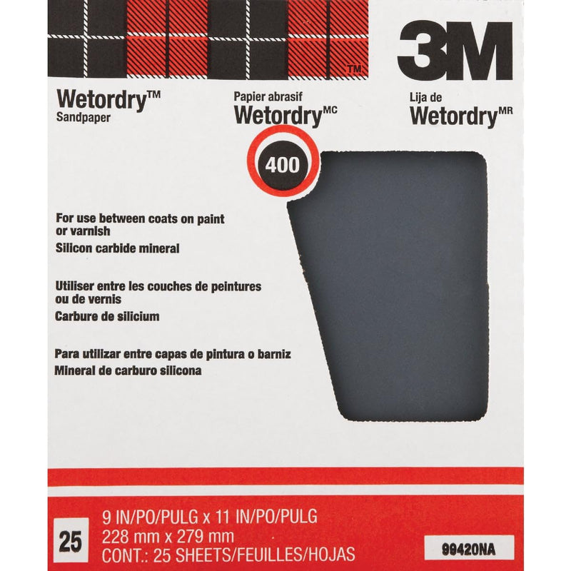 3M 99420NA 400A Grit Between Finish Coats Sanding Sheets
