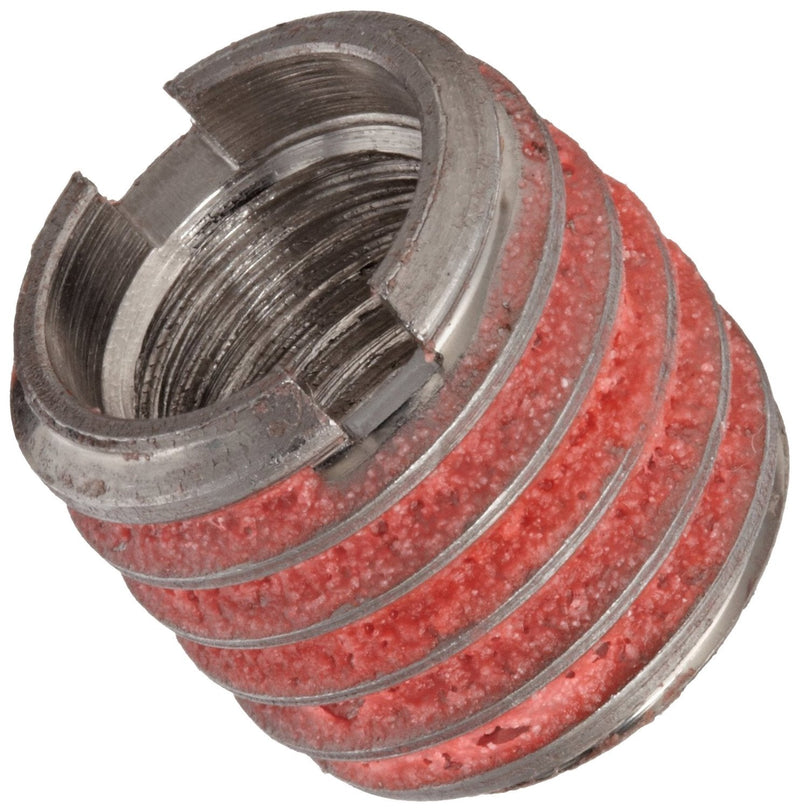 E-Z Lok Externally Threaded Insert, 303 Stainless Steel, #10-24 Internal Threads, 3/8"-16 External Threads, 0.406" Length, Made in US