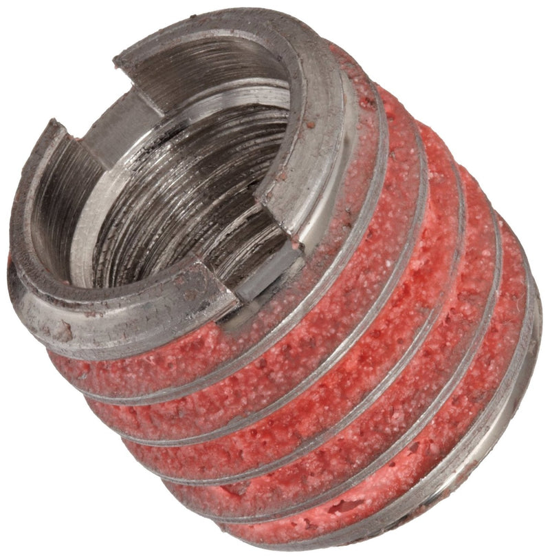 E-Z Lok Externally Threaded Insert, 303 Stainless Steel, 3/8"-16 Internal Threads, 9/16"-12 External Threads, 0.515" Length, Made in US