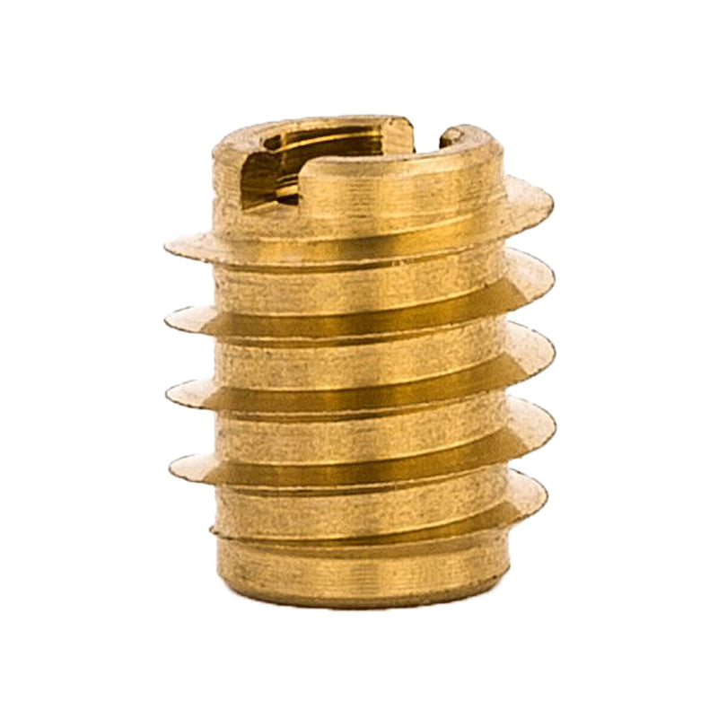 E-Z LOK 400-008 Threaded Insert, Brass, Knife Thread, #8", 8-32 Internal Threads, 0.375" Length (Pack of 25) 0.375" Length (Pack of 25)
