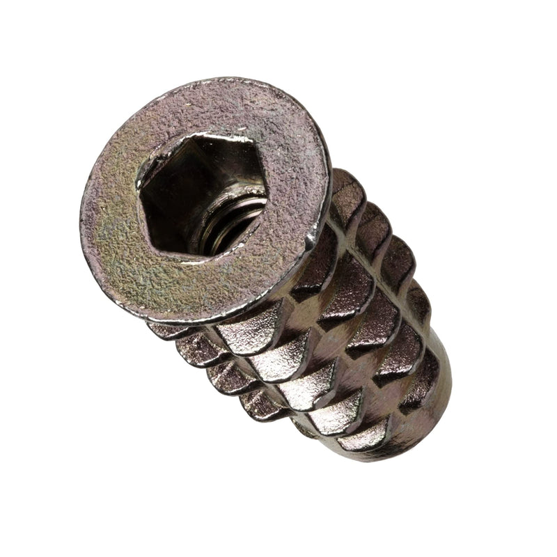 E-Z LOK - 901024-20 E-Z Lok Threaded Insert, Zinc, Hex-Flanged, #10-24 Internal Threads, 0.787" Length (Pack of 50) 0.787" L 10-24 Internal Threads Hex"