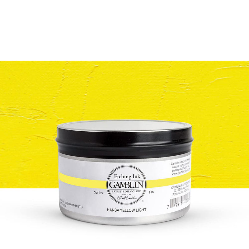 Gamblin Etching Inks - Hansa Yellow - 300ml Tin