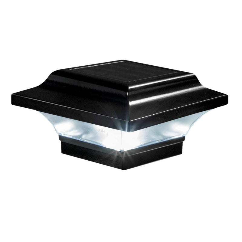 Classy Caps SL082B Imperial Outdoor Post Light- Fits 2" x 2", 2.25" x 2.25", 2.5" x 2.5" Posts, Black Powder Coated Aluminum CAP - NewNest Australia
