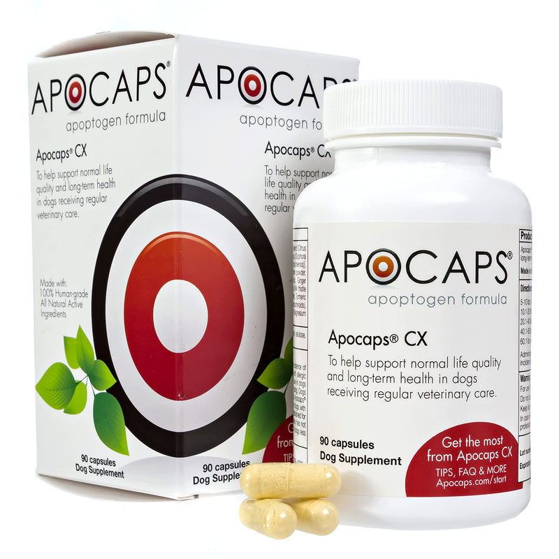 Apocaps CX Apoptogen Formula for Dogs , 90 Count (Pack of 1) - PawsPlanet Australia