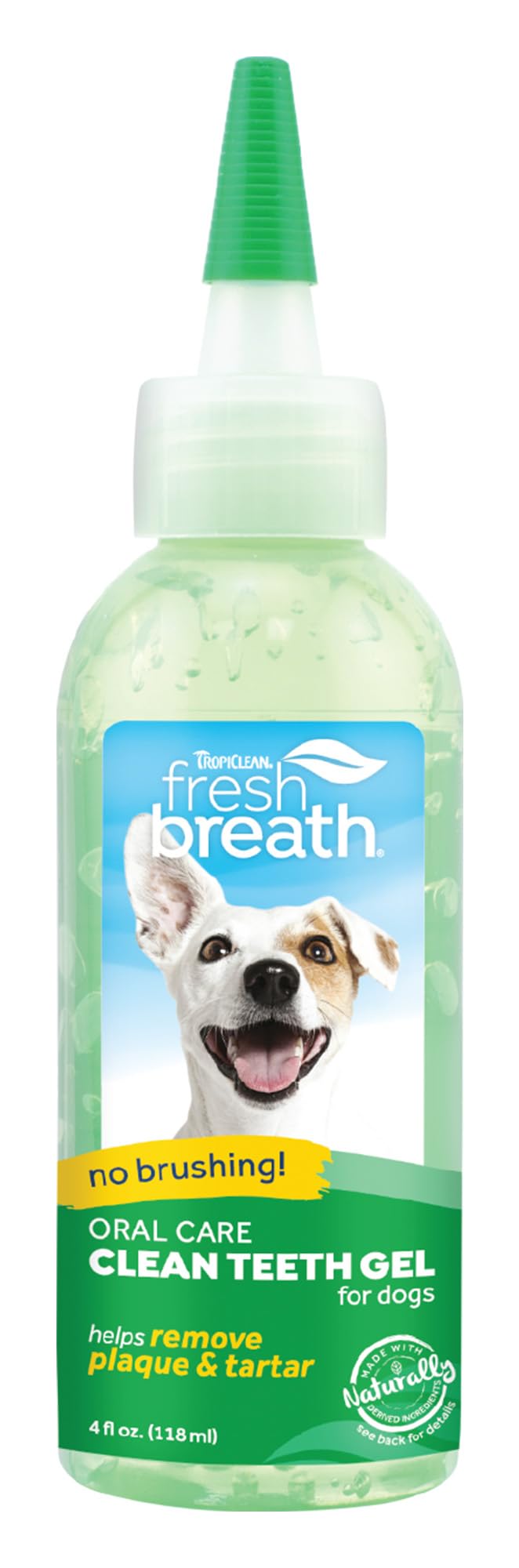TropiClean Fresh Breath Dog Toothpaste for Teeth Cleaning, Breath Freshener, Easy to Use Plaque & Tartar Remover Gel, No Toothbrush Needed, 4oz. Original 4 Fl Oz (Pack of 1) - PawsPlanet Australia