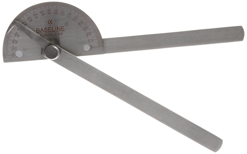 Baseline 12-1040 Stainless Steel 180 Degree Goniometer, 8" Length