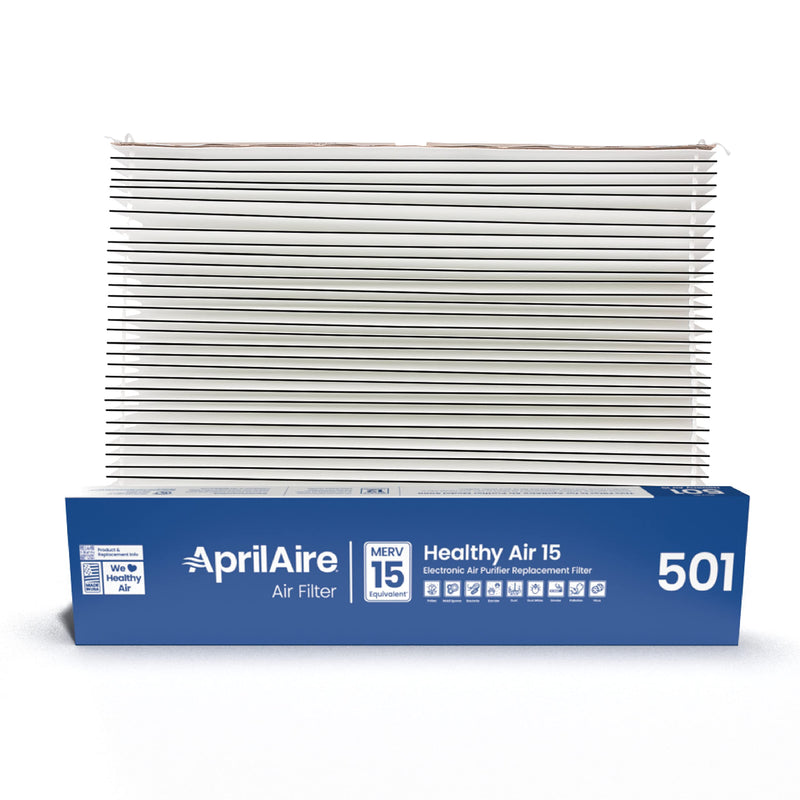 AprilAire 501 Replacement Filter for AprilAire 5000 Whole-House Air Purifier - MERV 15 Equivalent, 16x25x6 Air Filter (Pack of 1) Single Pack (1)