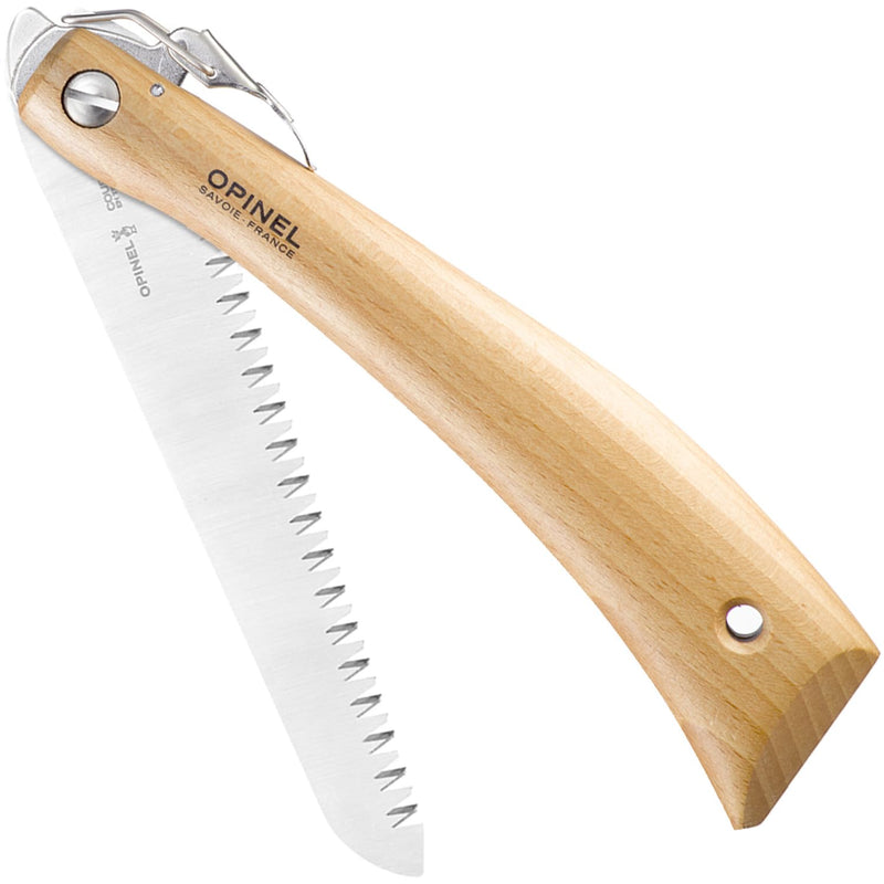 Opinel Folding Saw - Gardening and Camping Folding Carbon Steel Saw with Beechwood Handle No.18