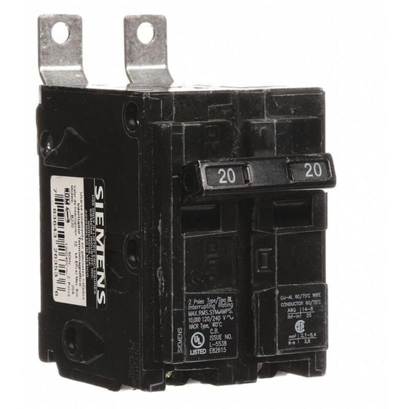 Siemens B220 20-Amp Double Pole 120/240-Volt 10KAIC Bolt in Breaker