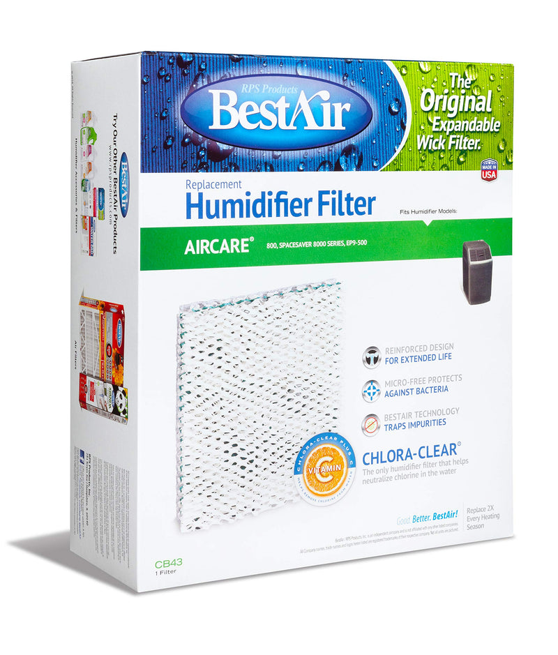 BestAir Extended Life Humidifier Wick Filter, CB43
