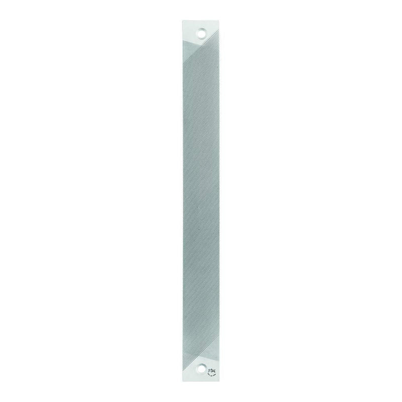 PFERD Hand File without Tang, Swiss Pattern, Curved Cut, Convex, #5 Coarseness, 14" Length, 1-11/32" Width, 3/16" Thickness