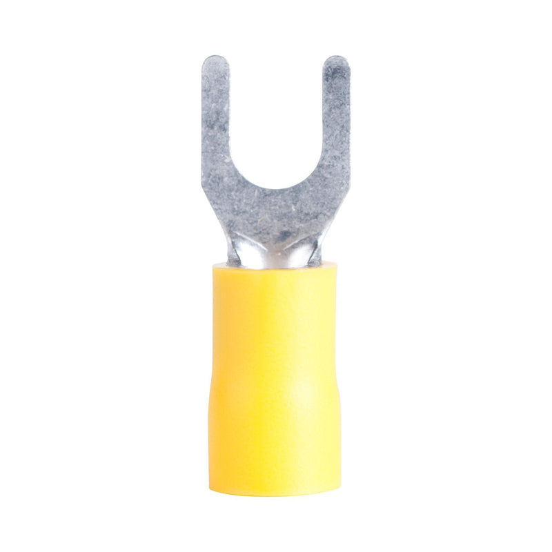Gardner Bender 15-116 Terminal Spade, 10-8 Stud Sz, 15 Pack, Yellow (12-10 AWG), 5 Count Yellow (12-10 AWG)