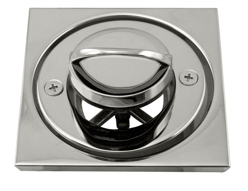 Westbrass D3201-05 Roman Tub Drain Trim with 4-1/4" OD Tile Square, Polished Nickel