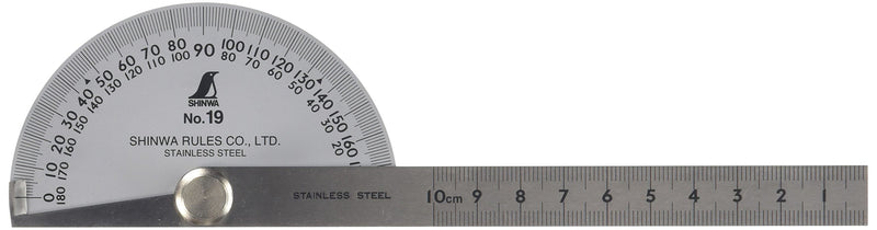 Shinwa Sokutei 62490 Pro Tractor 2 Pole No.19 Silver 62490: No. 19, Silver, 35.4 inches (90 cm), Rod scale 3.9 inches (10 cm), 2 poles