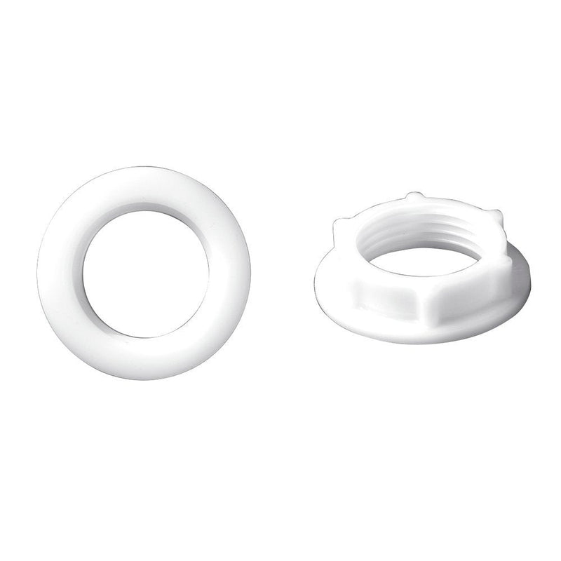 Danco 40750B Universal Toilet Repair Ballcock Shank Locknut for Fluidmaster, White
