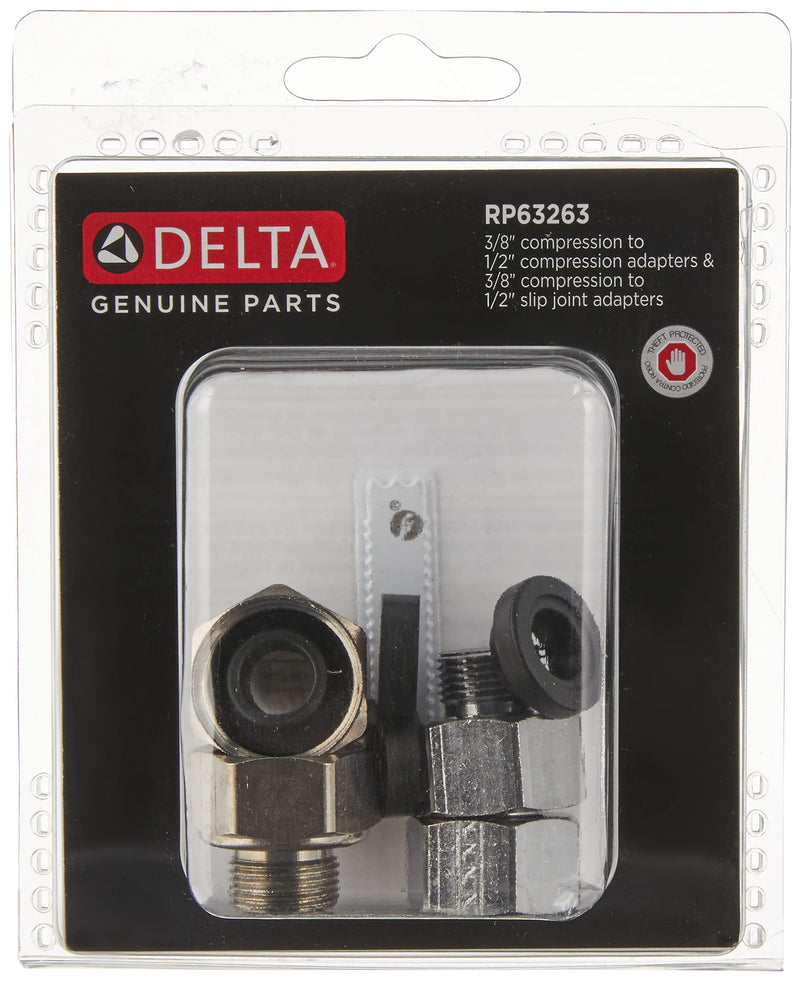 Delta Faucet RP63263, Chrome,1/2' x 3/8' 7/8" Black