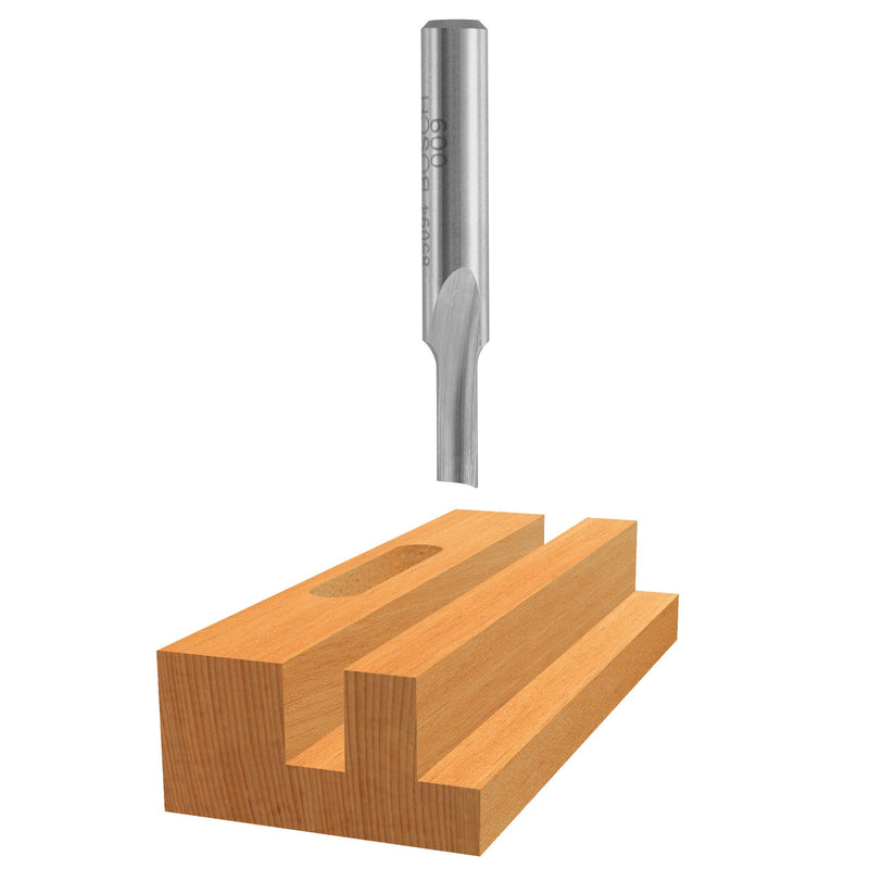 Bosch 85152 1/8-Inch Straight Bit with High-Speed Steel Construction, 1/4-Inch XL Shank