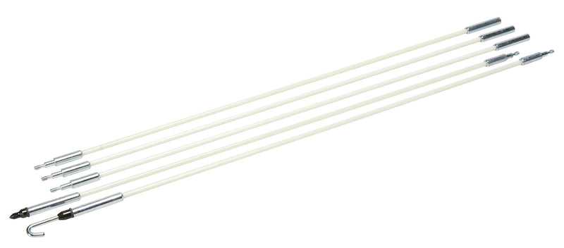 Greenlee 540-8M Glo Stix Kit With Bullet and J Hook Nose Tips, 3/16" x 8'