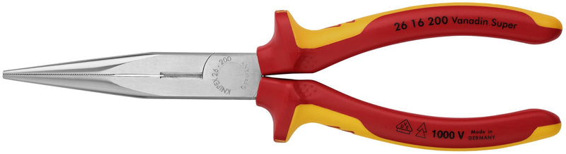 KNIPEX Long Nose Pliers w/Cut-1000V Insulated