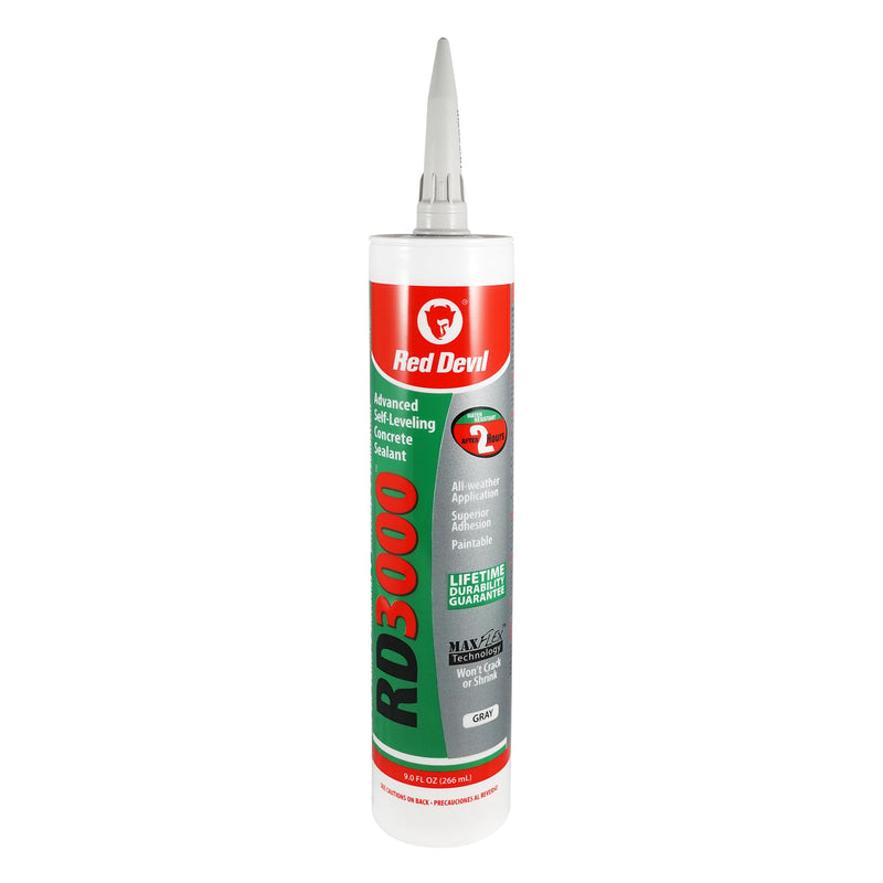 Red Devil 0980 RD 3000 Advanced Self-Leveling Concrete Sealant, Gray, 9.0 Oz., Pack of 1 9 Oz. - NewNest Australia