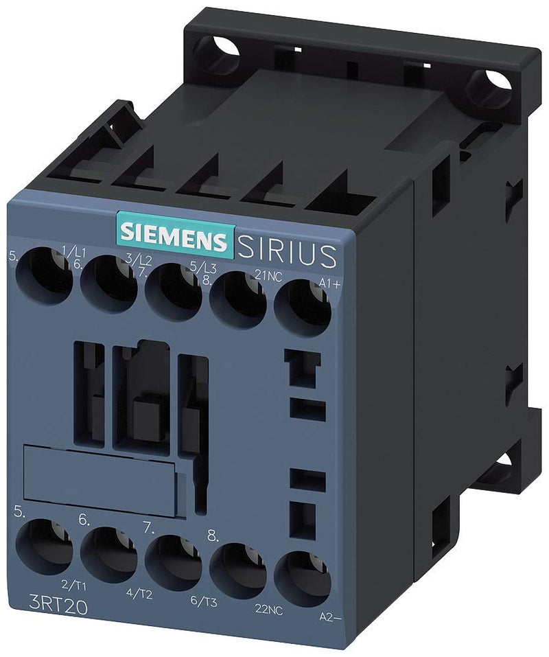 Siemens 3RT20171BB42 Contactor, AC-3, 5.5Kw/400V, 1NC, Dc 24V, 3-Pole, Sz S00 Screw TERMINAL