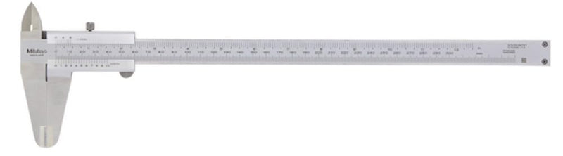 Mitutoyo 530-114 Vernier Caliper, Stainless Steel, Inch/Metric, 0-8" Range, +/-0.002" Accuracy, 0.0078" Resolution 0-8" 0.0078" +/-0.002"