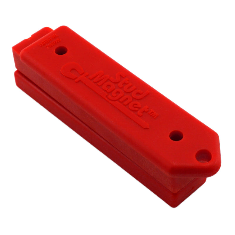 Master Magnetics Magnetic Stud Magnet Finder with Shield - Drywall Screw and Nail Locator, Red, 07612 1 Count (Pack of 1)