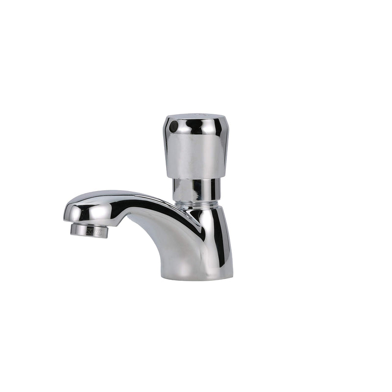 Zurn Z86100-XL-3M AquaSpec Single-Hole Metering Faucet, Deck Mount, 0.5 GPM Vandal-Resistant Pressure-Compensating Spray, Push-Button