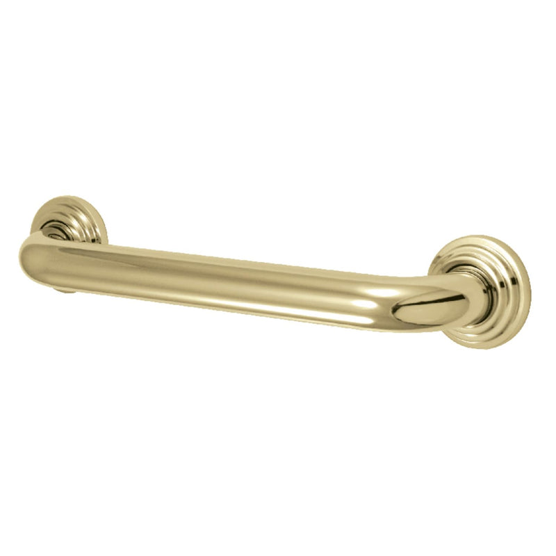 Kingston Brass DR214122 Designer Trimscape Milano 3-Layer Flange 12-Inch Grab Bar with 1.25-Inch Outer Diameter, Polished Brass