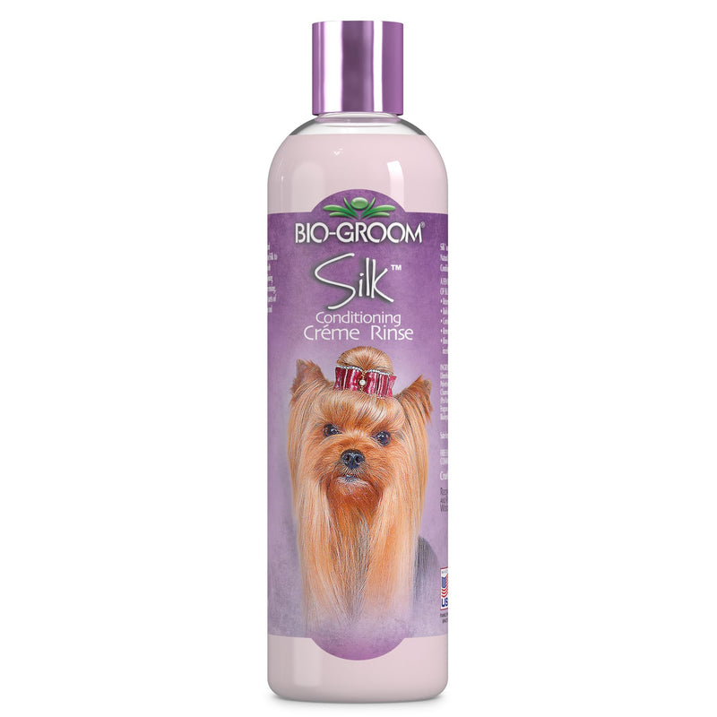 Bio-Groom Silk Creme Rinse Dog Conditioner - Conditioner for Dogs, Puppy Conditioner, Dog Conditioner Detangler, Dog Hair Conditioner - 12 Fl Oz 1-Pack - PawsPlanet Australia