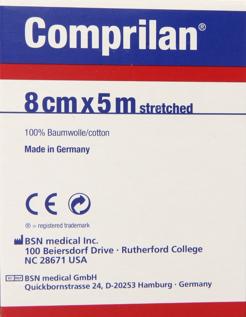 Jobst Comprilan Short Stretch Compression Bandage, 8cm x 5m Stretched, Latex Free Bandage 1 Count (Pack of 1)