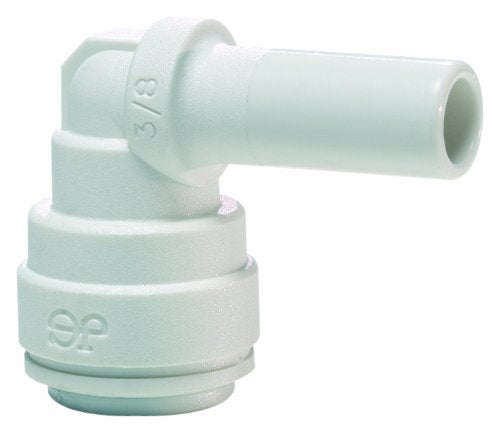 John Guest Speedfit PP221212W 3/8OD Stem - 3/8OD Plug-In Elbow, 10-Pack
