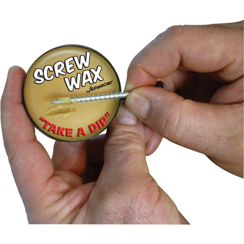 FastCap Screw Wax Lubricant - Enhances Screw Driving Efficiency, Reduces Torque - 2 oz Tin - 80765