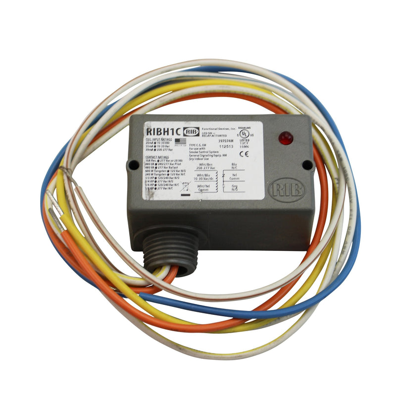 Functional Devices RIBH1C Enclosed Relay 10A, SPDT, 10-30VAC/DC/208-277VAC RIB
