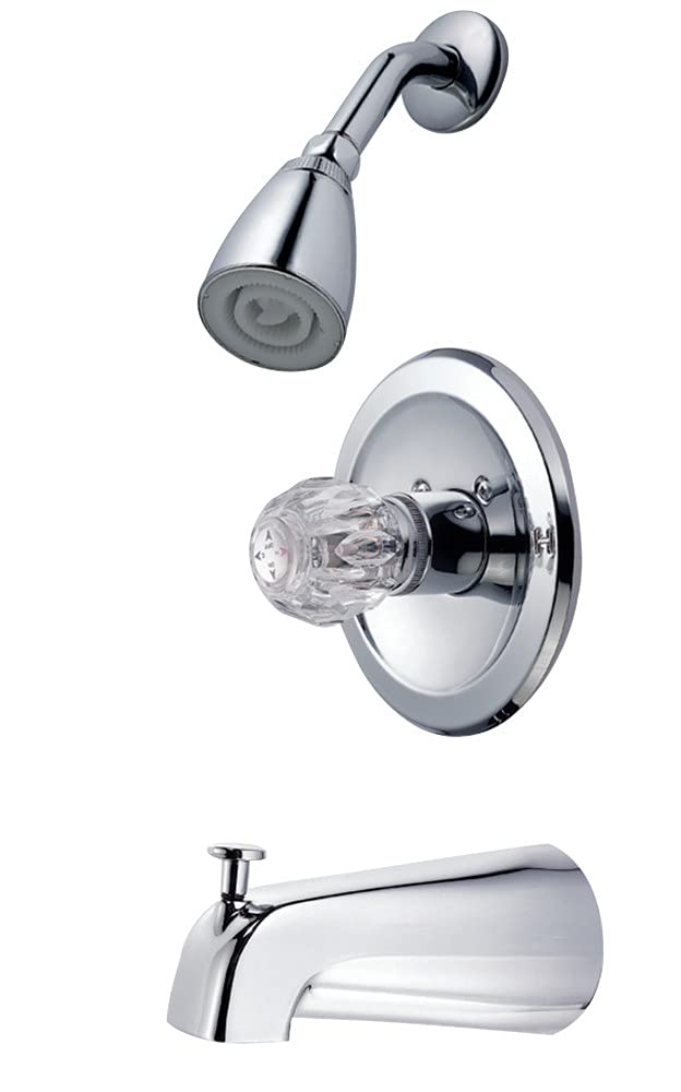 Kingston KB531T Tub & Shower Faucet (Trim Only), Polished Chrome 72 x 7.75 x 6.75