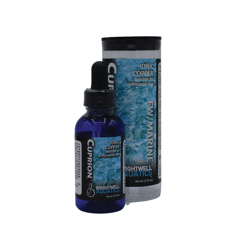 Brightwell Aquatics Cuprion - Ionic Copper Solution for Professional Use in Fish-Only Aquarium Tanks, 60-ml