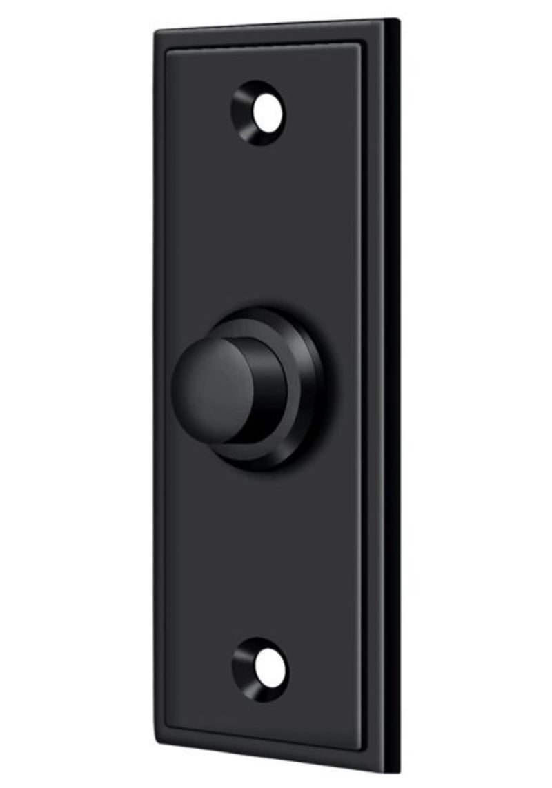 Deltana Bbs333u19 Rectangular Contemporary Bell Button, Black - NewNest Australia