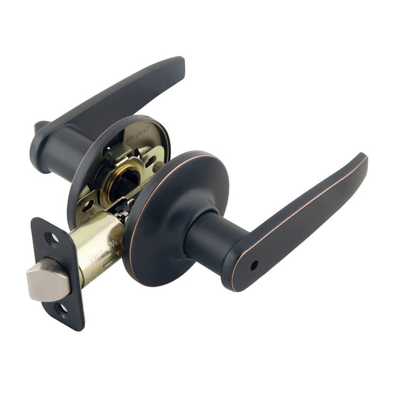 Design House 702340 Delavan Privacy Bed and Bath Door Lever Oil Rubbed Bronze Bed & Bath Lock