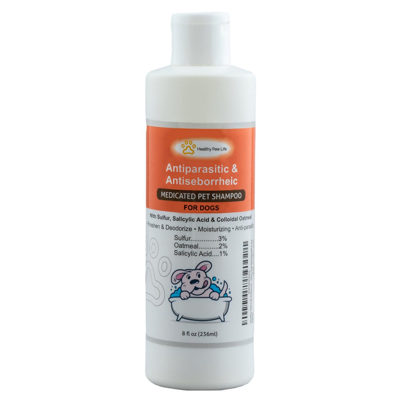 Antiparasitic & Antiseborrheic Dog Shampoo (8 fl oz) 8 fl oz - PawsPlanet Australia