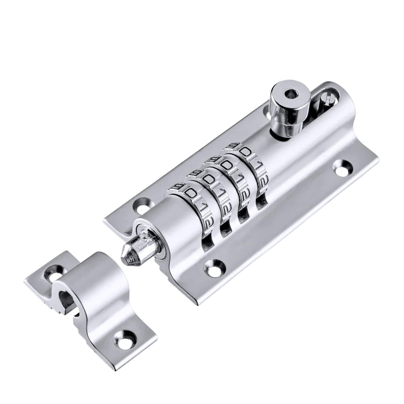 CB2000-CHR Sliding Lock Combination Bolt, Chrome 1PK