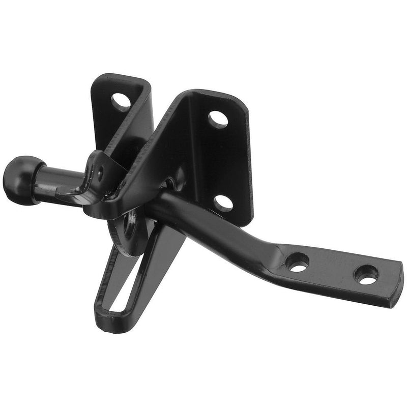 National Hardware N184-861 BPB21 Automatic Gate Latch in Black 1 Count (Pack of 1)