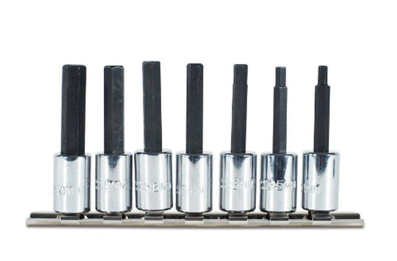 Stanley Proto J4990-SMA 3/8" Drive Metric Hex Bit Set, 7PC