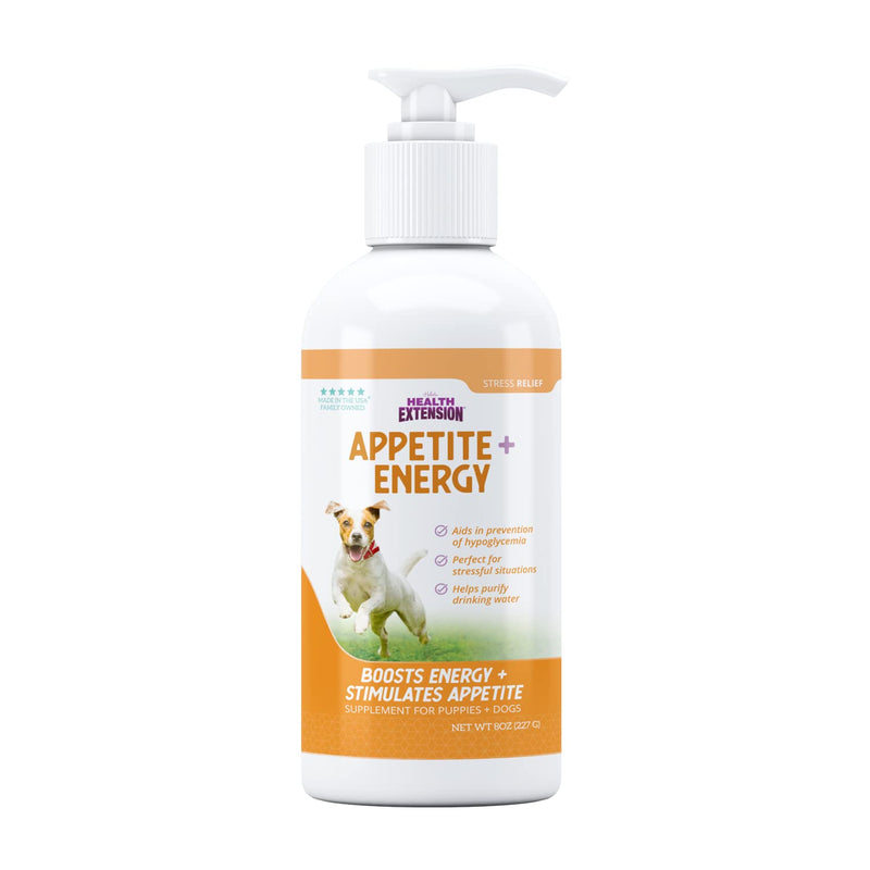 Health Extension Stress Relief Supplement for Dogs, 8oz - Appetite & Energy Boost, Prevents Hypoglycemia, Enriched with Vitamin B - PawsPlanet Australia